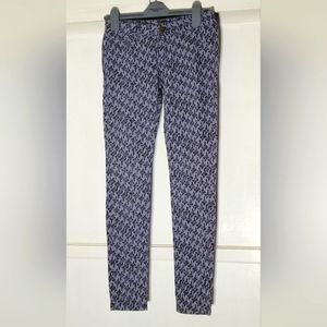 Only You Tailored Light Purple/Grey Velvet Tapered Legs Jeans NWOT